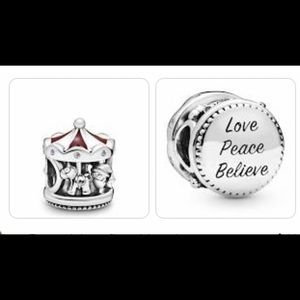 Retired Pandora Winter Carousel Charm